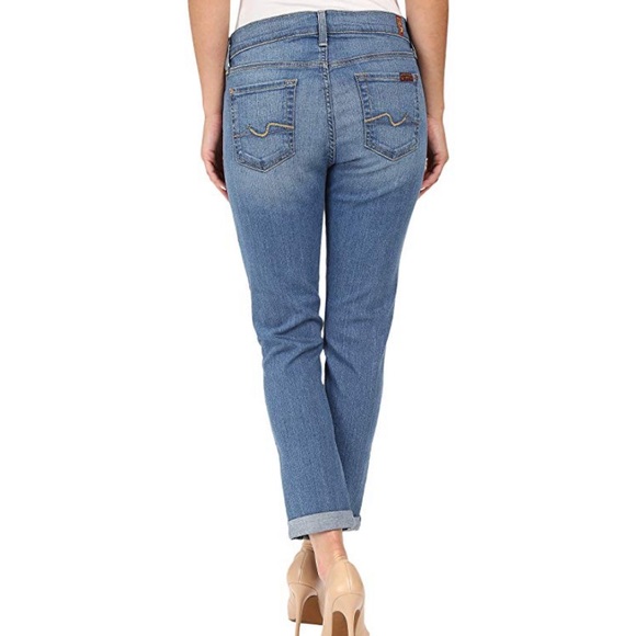7 For All Mankind Josefina Distressed Jeans - Picture 3 of 7